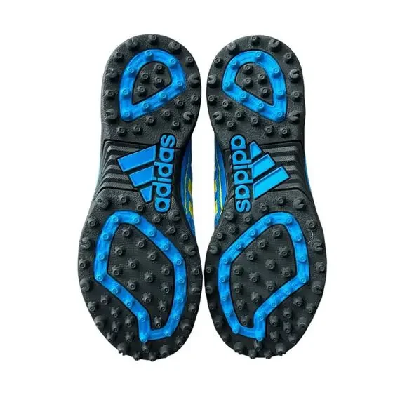 Adidas SRS.3 Blue Yellow Unisex Field Hockey Shoe M6.5 W8 NWT - Picture 5 of 9